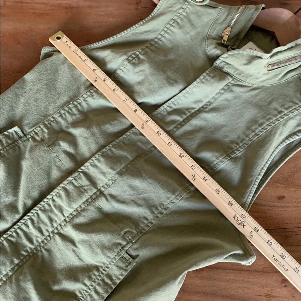 ▶️ Cabi Womens Explorer Military Vest Small 5101 Olive Green Full Zip Utility - Picture 5 of 9
